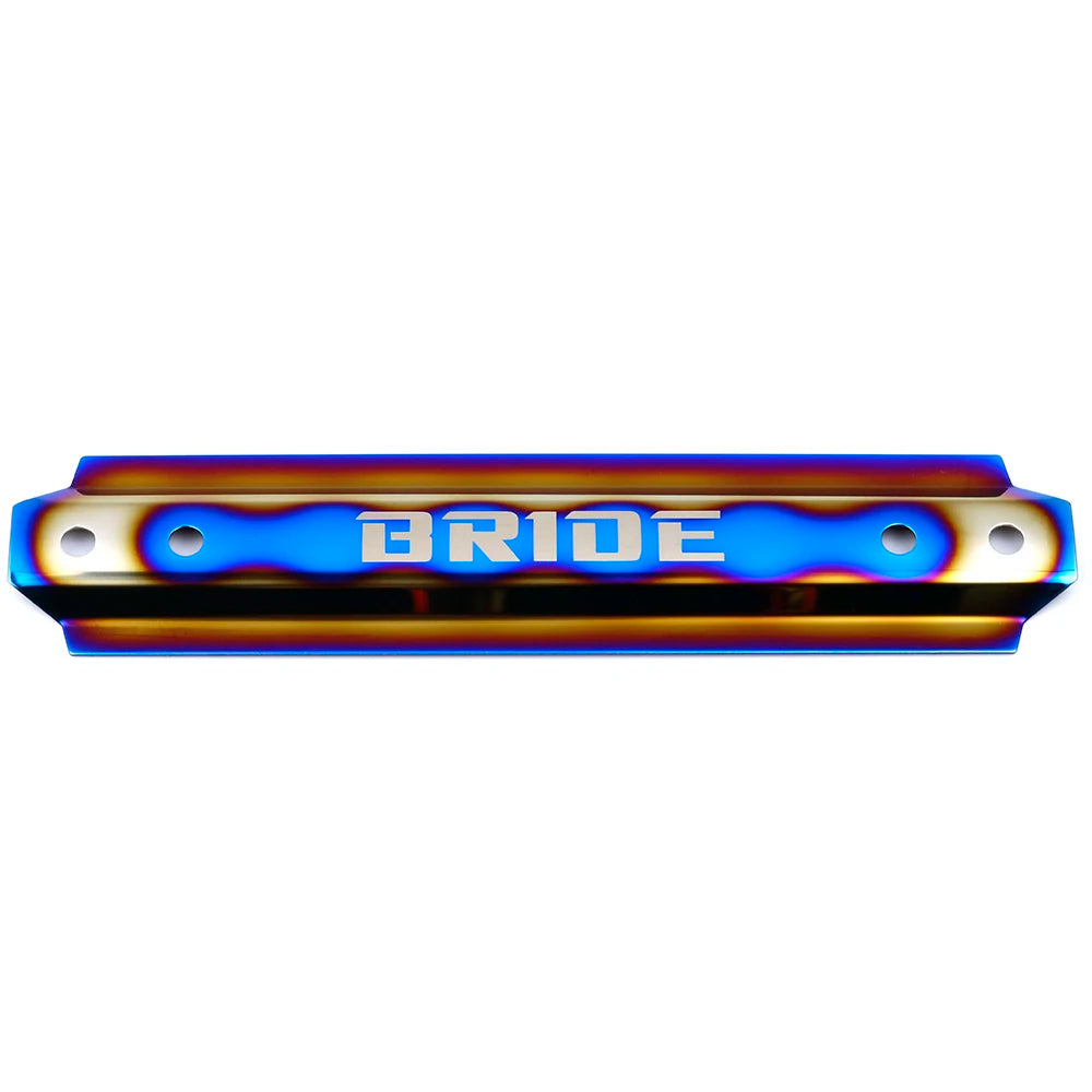 JDM Style BRIDE High Quality Aluminum Burnt Blue Billet Battery Tie down Bar for Universal Car
