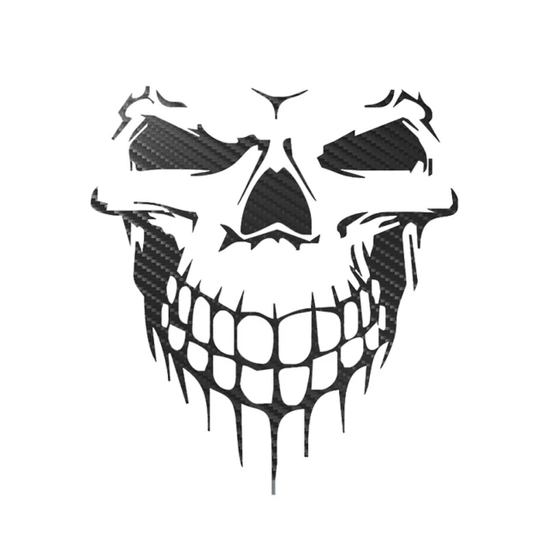 Motorcycle Sticker Skull 3D Reflective Car Stickers Moto Auto Decal Funny JDM Vinyl on Car Styling 15.9*17.7CM