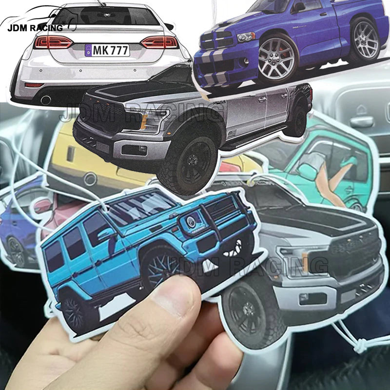 13954 Japanese License Plate Car Number Car Air Freshener Smell in the Car Rear View Mirrow Pendent Solid Paper for AE86 Fans