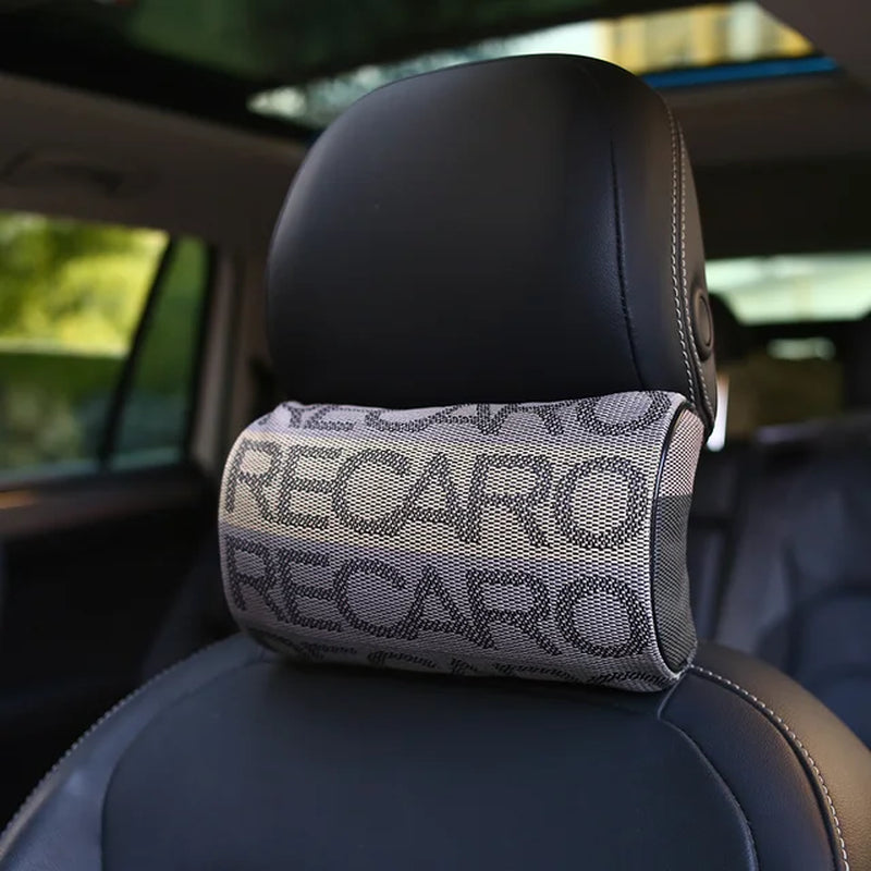 JDM Style BRIDE RECARO Pillow Seat Support Headrest Racing Fabric Comfortable Neck Rest Cushion Hellaflush 1PCS