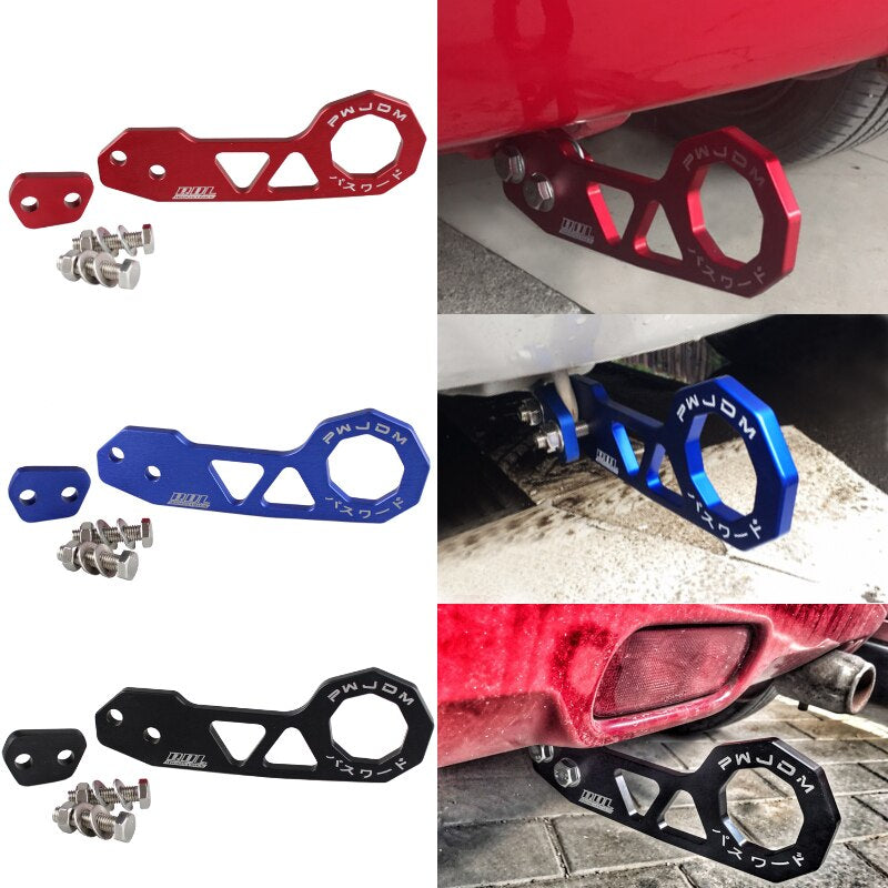 - JDM Style Racing Rear Tow Hook Aluminum Alloy Towing Hook for Honda Civic RS-TH004